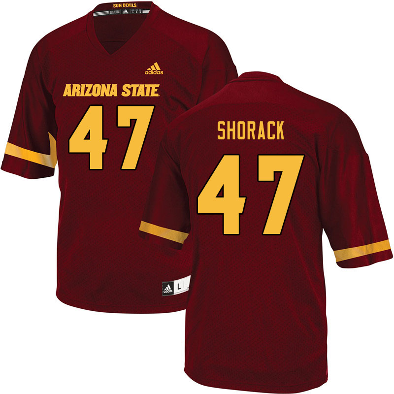 Men #47 Thomas Shorack Arizona State Sun Devils College Football Jerseys Sale-Maroon - Click Image to Close
